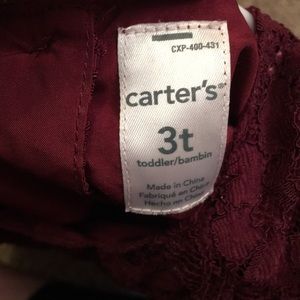 3t burgundy dress